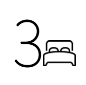 3 dormitorios